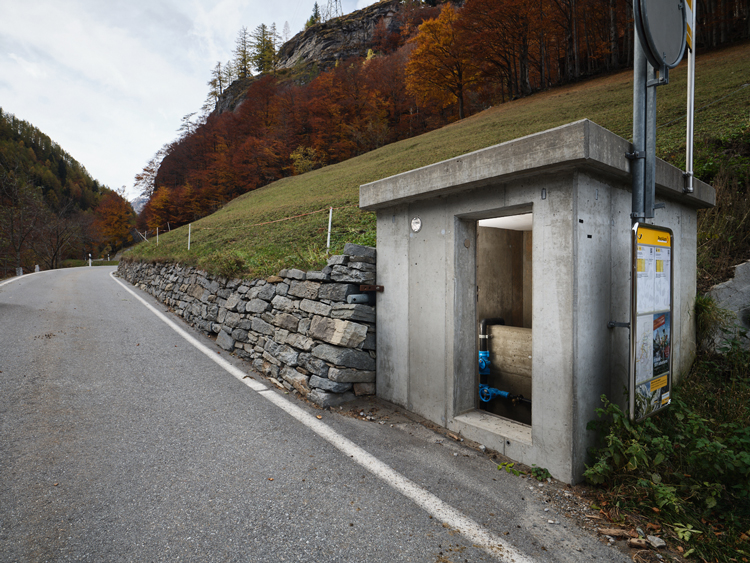 Wasserversorgung der Zollanlage Gondo