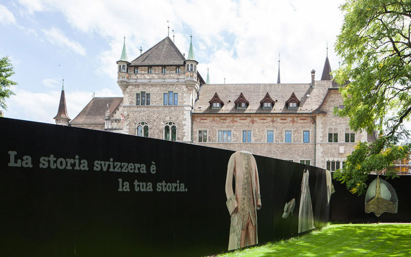 Landesmuseum Zürich, Baustelle im Platzspitzpark © Roman Keller