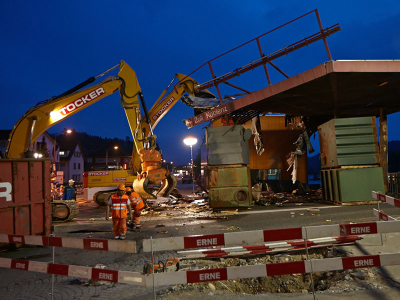 Baustelle Zoll Koblenz