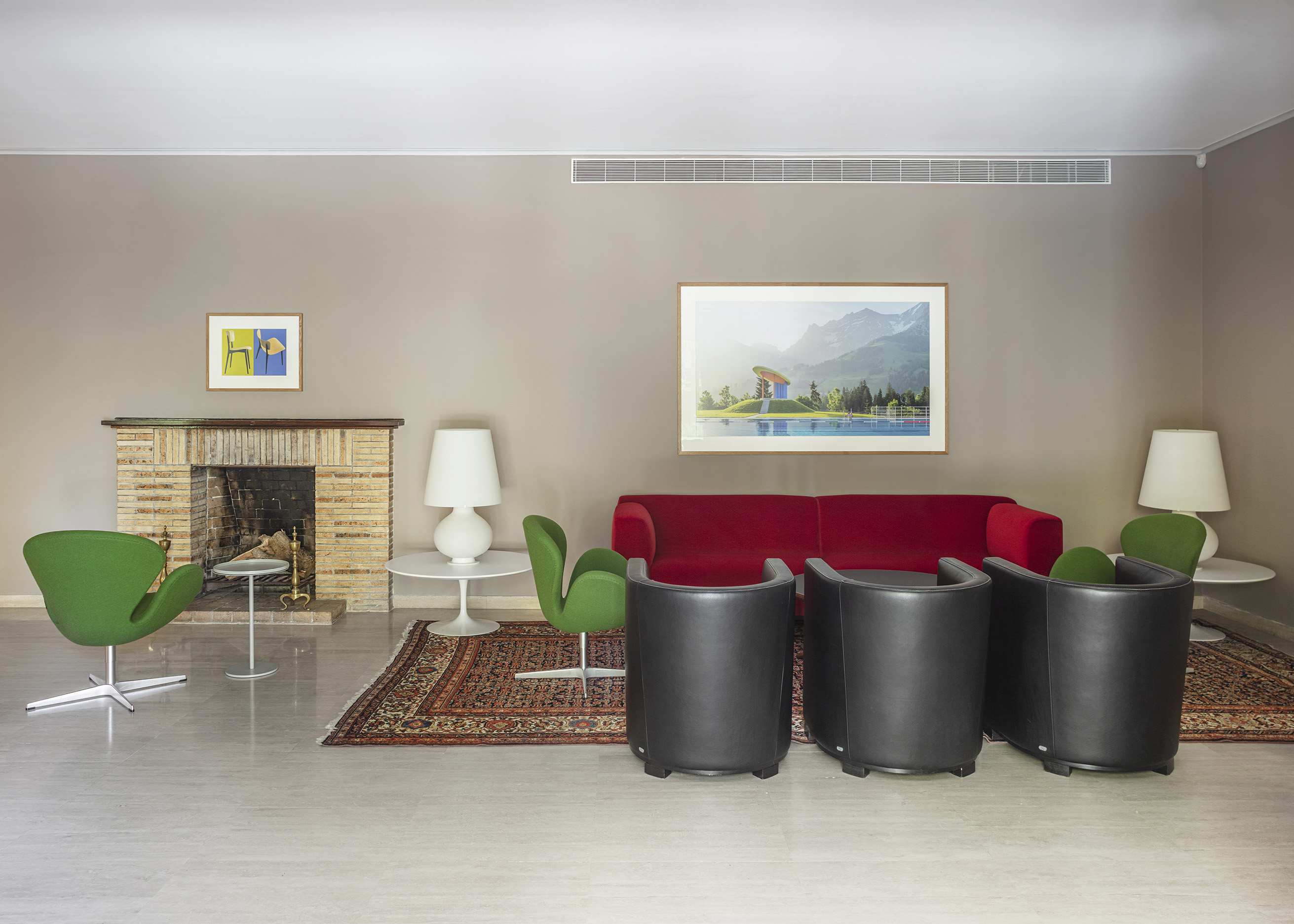 Esszimmer mit Cordoba Leder