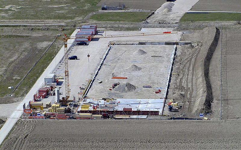Blick auf die Baustelle